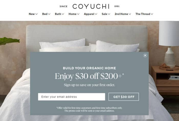 content marketing bedding ecommerce site