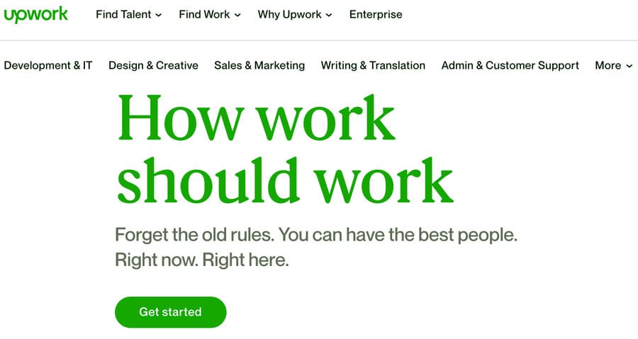 data entry job screenshot from upwork