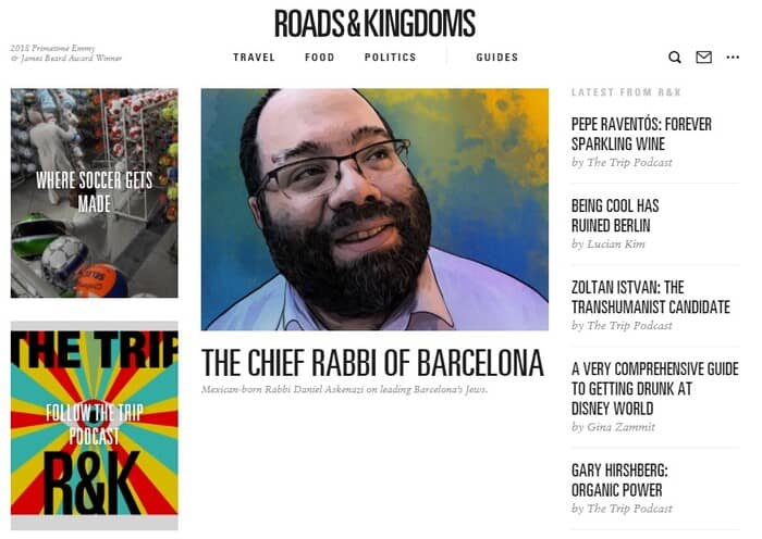 travel blogs roads & kingdoms homepage